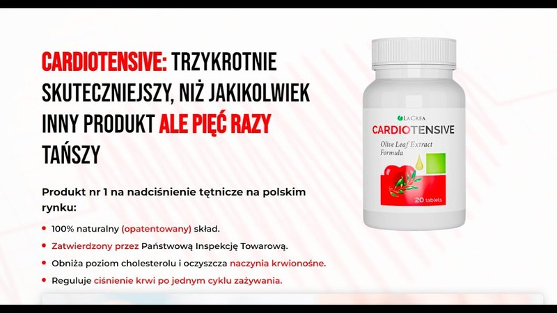 Best cardiotensive cena w aptece in Poland